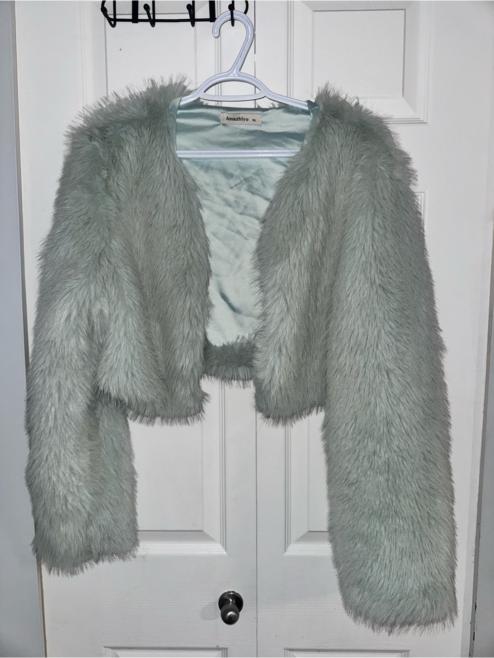 Faux Fur Cropped Jacket - Women's
